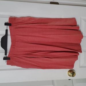 LuLaRoe Madison Heathered Coral Skirt